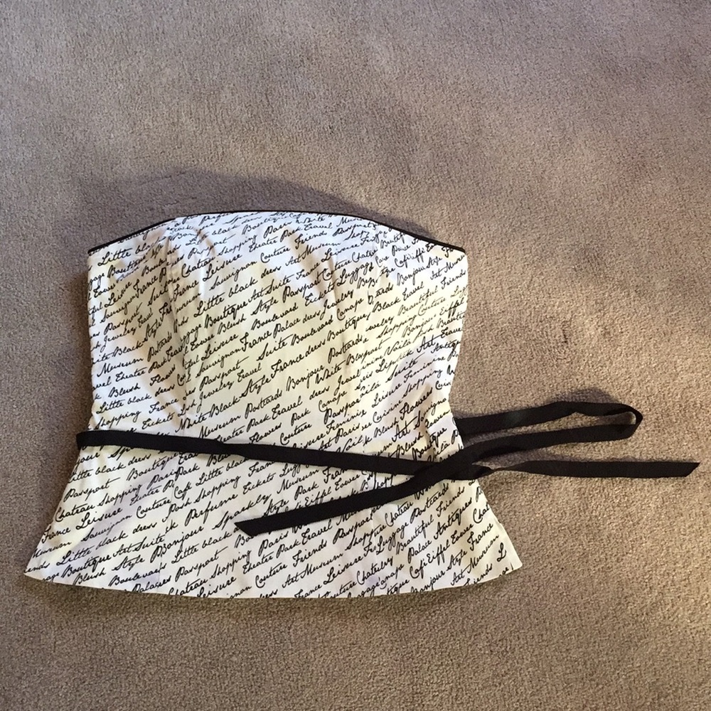 White H Black M Bandeau